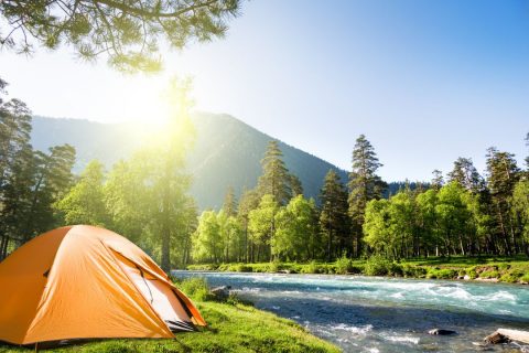 Tent on a river - Summer Camping Tips